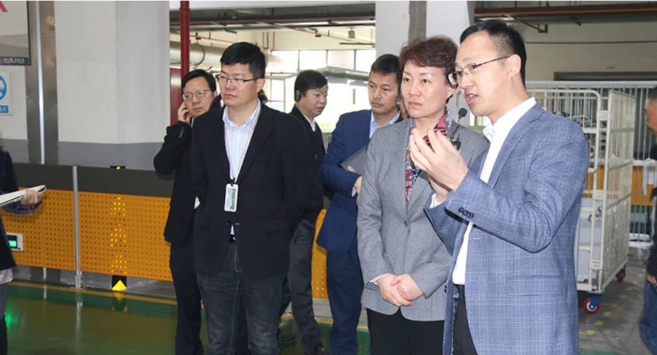 杭州市委副书记、萧山区委书记佟桂莉一行调研必赢电器